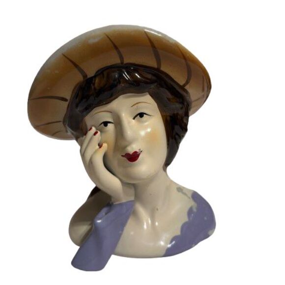 Vintage Ceramic Bust/Sculpture of a Lady/Woman Victorian Mid Century Modern - Picture 1 of 15